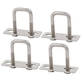 thumbnail image 1 of Unique Bargains 4pcs M6 20mm Inner Width 304 Stainless Steel Square U Bolt w Hex Nut Plate, 1 of 3