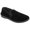 Black, variant on Zedzzz Mens Ross Twin Gusset Velour Slippers