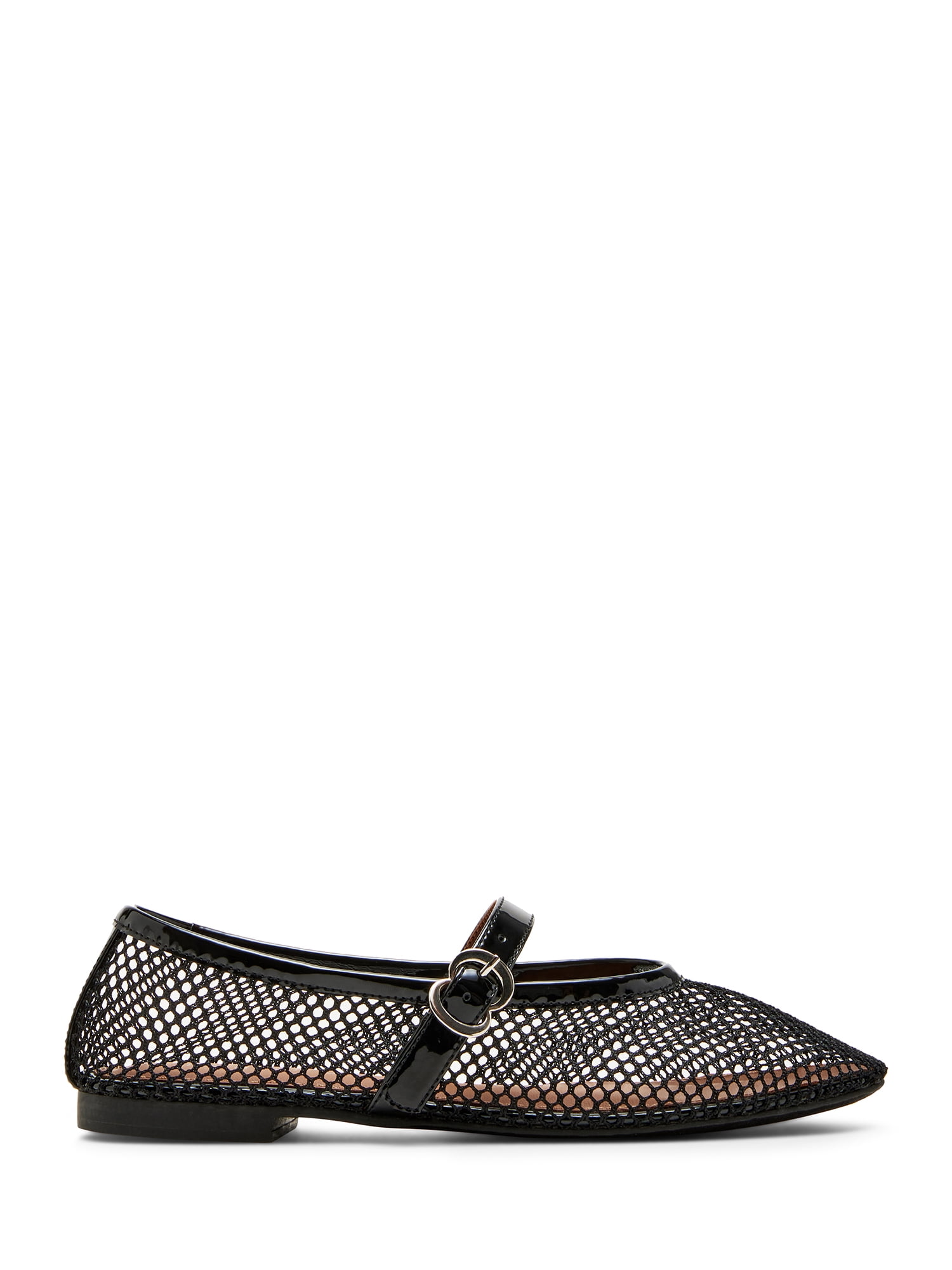 Madden Girl Women's Barely Mesh Flat with Adjustable Strap