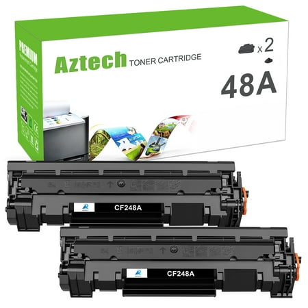AAZTECH Compatible Toner for HP 48A CF248A Laserjet Pro M15w MFP M29w M28w M15a M28a M29a M16w M16a M15 M29 M28 Printer Ink (Black  2-Pack) AAZTECH Compatible CF248A Toner Cartridge Replacement for 48A toner cartridge hp and hp laserjet pro M15w toner MFP M29w toner Included: 2 Black compatible CF248A hp toner cartridge replacement for hp 48a black laserjet toner cartridge  cf248a Page Yield: 1 000 pages per 48A CF248A black cartridge (Letter/A4  at 5% coverage) Compatible Printer: HP LaserJet Pro M15w toner printer  HP LaserJet Pro MFP M29w toner printer  HP LaserJet Pro MFP M28w toner printer  HP LaserJet Pro M15a  HP LaserJet Pro M16w M16a  HP LaserJet Pro MFP M29a M28a printer Color: Black Toner for laserjet 48A toner cartridge M29w toner cartridge M15w toner cartridge