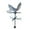 Black, variant on Iron Roof Mount Weather Vane Statue Decorative Ornament Wind Direction Indicator Leaf