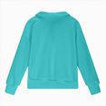 thumbnail image 5 of TOWED22 Girls Half Zip up Sweatshirt Trendy Winter Cropped Long Sleeve Shirt Pullover Youth Preppy Tween Girl Cute Clothes,9-10 Y, 5 of 5