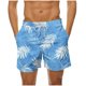 thumbnail image 1 of Pantalones Cortos Casuales de Impresión Hawaiana de los Hombres, Poliéster de Secado Rápido con Forro de Malla para la Playa Y la Piscina, 1 of 9