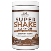 Country Farms All-In-One Super Shake Meal Replacement Dietary Supplement, with Superfoods, Vitamins, Probiotics and Prebiotics, Superfoods, 12.48 oz., 12 Servings