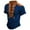 Navy, variant on Mens Tshirts, European Color Blocked Stand Up Collar Open Collar Design V Neck Shirt For Men Casual And Comfortable Foreign Trade Short Sleeved T Shirt Big And Tall Mens Green XL