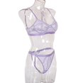 thumbnail image 1 of PENGXIANG 2Pcs Lace Hot Underwear Set Bra Underpant Gift for Women, 1 of 9