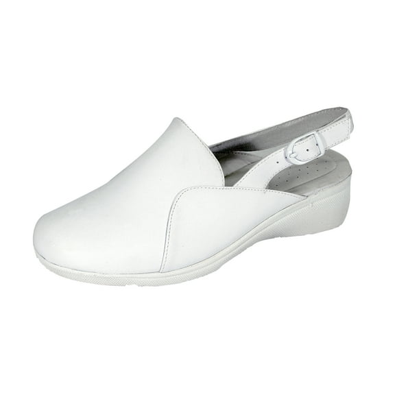 24 HOUR COMFORT Tania Wide Width Comfort Shoes For Work and Casual Attire WHITE 7