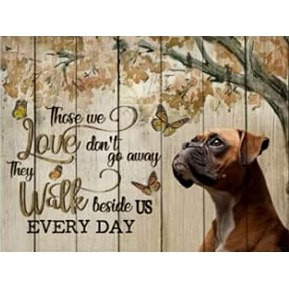 Jigsaw Puzzle for Adults, Those Love Don't Go Away - Boxer Dog Challenging Educational Fun Family Activities Games Toys Gifts Wooden Puzzles 500 Piece