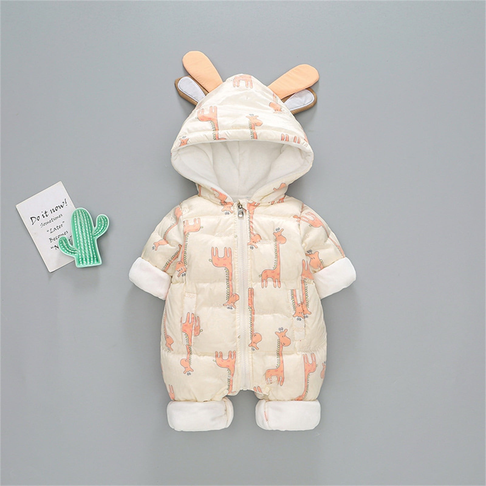 Mercatoo Winter Go Out Hugging Clothes Winter Warm Suit Thickened Newborn Baby Clothes Winter Baby Boy Clothes Organic Cotton