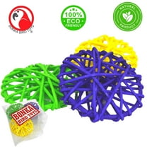 Bonka Bird Toys 2274 Pk3 Solid Color Vine Rounds Foot Talon Craft Part Bird Toys