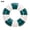 Green, variant on 1 Pc 20 Inch Inflatable Swim Ring Classic Striped Design Swimming Pool Tubes for Summer Beach Party