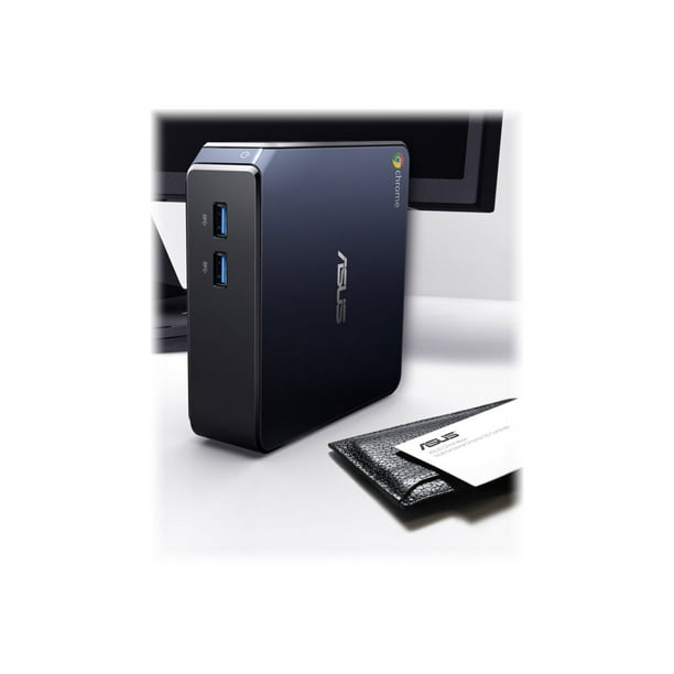 Chromebox M107U Desktop Computer, Intel Core i3-4010U Dual-core (2 Core) 1.70 GHz, 4 GB RAM DDR3 SDRAM, 16 GB M.2 SSD, Mini PC, Dark Mineral Blue, Black - Walmart.com