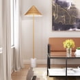 thumbnail image 5 of ZUO Bianca Modern 2-Light Floor Lamp in Gold & White, 5 of 6