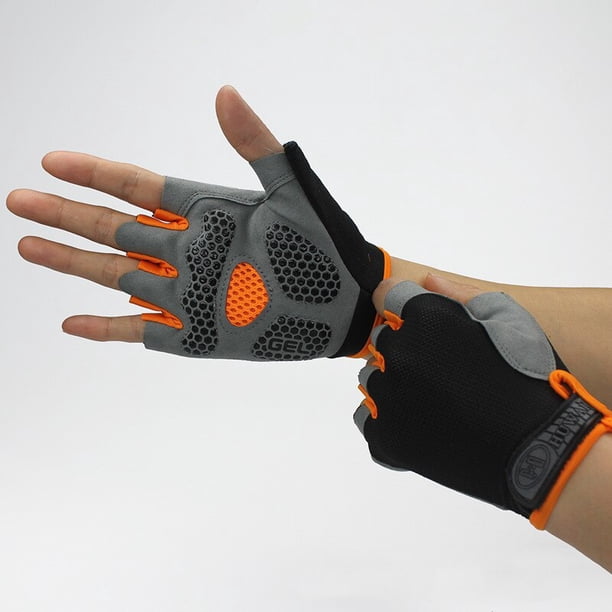 HOT Cycling Anti-slip Anti-sweat Men Women Half Finger Gloves Breathable Anti-shock Sports Gloves Bike Bicycle Glove He Qiyong unisex