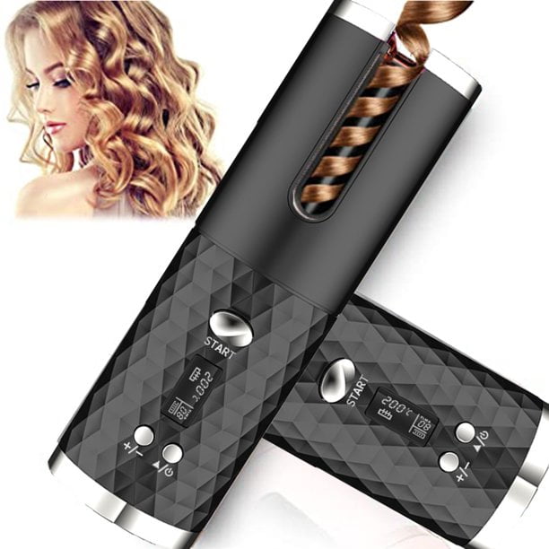Automatic Curling Iron, Cordless Hair Curler with 6 Temps & 11 Timer
