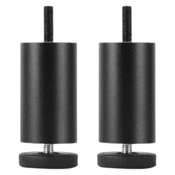 2 patas ajustables para muebles, redondas, de aleación de aluminio, para sofá 18 cm