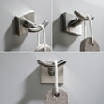 thumbnail image 3 of Kraus Bathroom Towel Hooks, Brushed Nickel Finish, 3 of 8