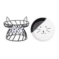 thumbnail image 1 of Platos para gatos, elevados para gatos Platos para mascotas con soporte de hierro,Pet Bow Feeder Cachorro,Tazones de comida elevados Platos de agua Gloria Platos para gatos, 1 of 9