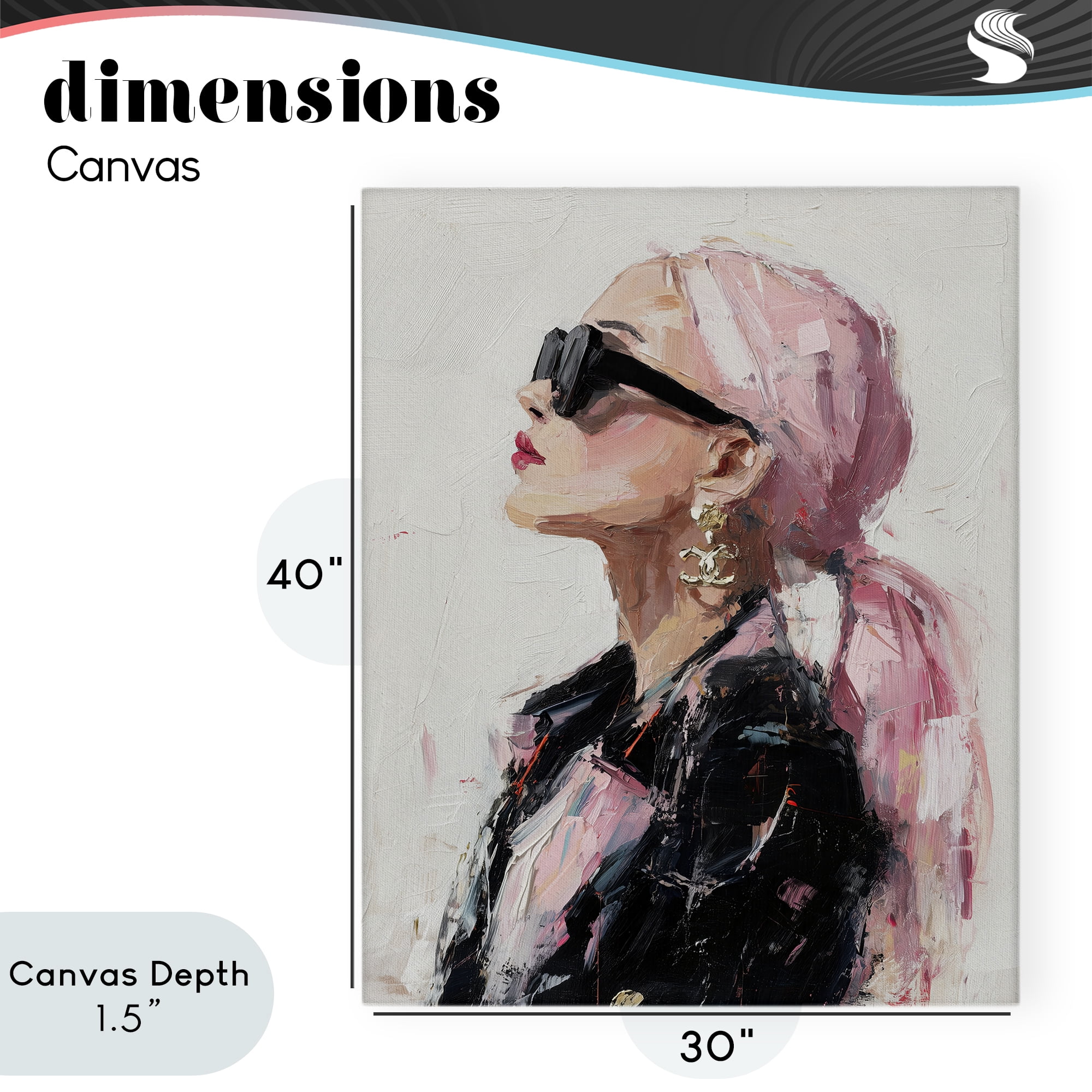 Stupell Industries Pink Daydream Impression Canvas Wall Art, design by Svetlana Aleynikova