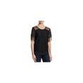 thumbnail image 1 of Finity Womens Sheer Lace Pullover Blouse, Black, 8, 1 of 1