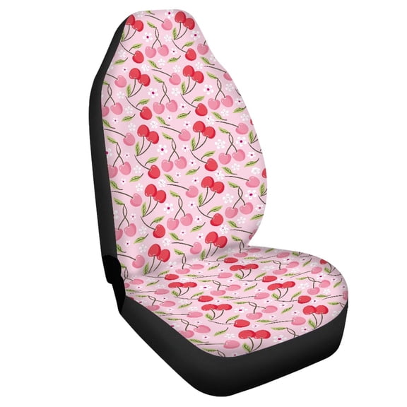 Uourmeti Cherries Pattern Car Seat Cover 1 Pieces Set Seat Covers for Cars Non-Slip Anti Stain Suitable for Vehicle Trucks