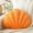 Orange, variant on COOKCOK Shell Pillow, Seashell Throw Pillows, 14" x 11" Soft Decorative Pillow Plush Cushion for Bed Couch Living Sofa Room Decor Accent Throw Pillow, Orange