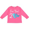 thumbnail image 3 of Inktastic 2nd Birthday Mermaid Party Girls Long Sleeve Toddler T-Shirt, 3 of 5
