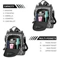 thumbnail image 5 of Waterproof Women's Nylon Backpack Purse - Lightweight Leopard Casual Shoulder Bag Anti-Theft Daypack, Convertible Fashion Crossbody Bag for Daily Use, Travel, Work & School,, 5 of 7