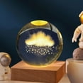 thumbnail image 4 of Luz nocturna 3D del sistema solar con Saturno, nubes, lluvia y Papá Noel Lámpara de cristal de 2,35 pulgadas 7 dormitorios Decoración del salón Cambio de color, 4 of 6