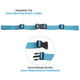 thumbnail image 4 of Uxcell Backpack Belt Strap, Polyester Adjustable Replacement Waist Strap with Quick Release Buckle, Sky Blue, 4 of 6