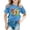 Light Blue, variant on Toddler Girls Summer Cute Tops Graphic Print Short Sleeve Crewneck Tee Top Size 2-3T , Pink