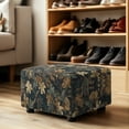 thumbnail image 4 of Xixirimido Vintage Forest Camo Pattern Ottoman Cover Rectangle Storage Ottoman Slipcover Stretch Footrest Stool Covers with Elastic Band for Rectangle and Square Ottoman, Small, 4 of 7
