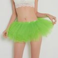 thumbnail image 5 of XIAONU Womens Mini Tutu Skirt Elastic High Waist Trendy Skirts Fluffy Ballet Dance Performances Skirt, 5 of 6