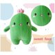 thumbnail image 3 of Peluche de cactus tierno con cara sonriente y antena rosa almohada de peluche de cactus suave talla S verde yuxing, 3 of 5