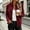 Wine, variant on Women Solid Faux Suede Stand Collar Jacket Casual Long Sleeve Zip up Workwear Coat with Chest Flap Pockets, Short Moto Outerwear Army Green