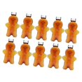 thumbnail image 2 of 10 Pieces Juice Bottles Cute Gingerbread Man Beverage Container for Milk Tea Brown, 2 of 8