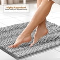 thumbnail image 5 of SAYFUT Chenille 3 PC Bath Mat Set Extra Soft Absorbent Medium Contour Toilet Lid Cover, 5 of 8