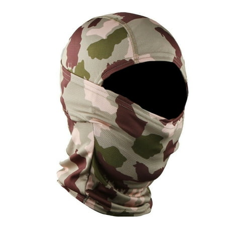 Camo Balaclava Face Mask UV Protector Neck Gaiter Hood Tactical Shiesty Ski Mask