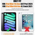 thumbnail image 2 of Case for iPad Mini 7 (A17 Pro) 2024 / iPads Mini 6 8.3" Full-Body Shockproof Protective Case with Screen Protector, 360° Rotating Stand, Hand/Shoulder Strap for iPad Mini 7th/ 6th Generation, 2 of 7