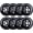 Steel Black, variant on Rollerex VXT500 Inline Skate Wheels (8-pack) (Various Size & Color Options Available) (Steel Black, 80mm) -Indoor Outdoor- Intended for Roller Blade Wheel Replacement