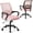 Pink, variant on CONCETTA Home Office Computer Chair, With Lumbar Support, Adjustable Height, Fixed Armrests, Suitable For Meeting Rooms, 360°Rotation, For Adults, Red