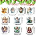 thumbnail image 6 of Christmas tree decoration, gingerbread man wooden pendant set, 20 piece set, 6 of 14
