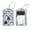 multicolored 2, variant on PhooArto 2 Pack Leather Luggage Tag with Stainless Steel Loop, Sloth Donut Galaxy Baggage Handbag Travel Suitcase Tags with Name ID Card Perfect to Quickly Spot Luggage Suitcase