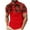 Red, variant on ZRGHAOYLQ Button Up Muscle Shirt with Collar Plus Size Mens Big and Tall Henley Shirts Short Sleeve Plaid Graphic Tees Business Casual Golf Shirt Tops