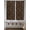 Brown, variant on Beige Floral Living Room Curtains 2 Panel, Vintage Spring Botanical Flowers Cafe Window Treatment, Farmhouse Bedroom Bathroom Kitchen Curtains Drapes 104"x45"