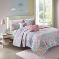 thumbnail image 1 of Urban Habitat Kids Cloud Full/Queen Bedding For Girls Quilt Set - Pink , Geometric, Unicorn &ndash; 5 Piece Kids Girls Quilts &ndash; 100% Cotton Quilt Sets Coverlet, 1 of 12