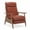 Multi-color, variant on Comfort Pointe Fairview Leather Wood Arm Push Back Recliner - Caramel