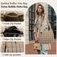 thumbnail image 4 of Bolso Iqimott acolchado de nailon con burbujas para mujer, color caqui, 4 of 7
