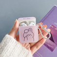 thumbnail image 1 of Funda bonita para Apple AirPods 1, 2 Pro, 3. ª generación, helado, conejo, oso, funda para AirPods Pro 3, funda con cordón para llavero, 1 of 4