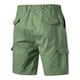 thumbnail image 3 of Puntoco Pantalones Cortos Cargo Para Hombre, Corte Entallado, Multibolsillos, Cremallera, Pantalones Cortos De Pierna Recta, Pantalones Cortos Casuales, Verde Militar L,Pantalones Cortos Hombre, 3 of 3